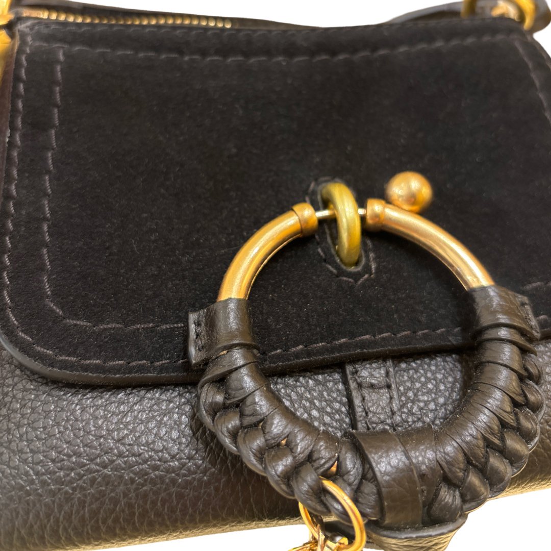 Chloé Chloe Faye Day Leather Mini Zwart
