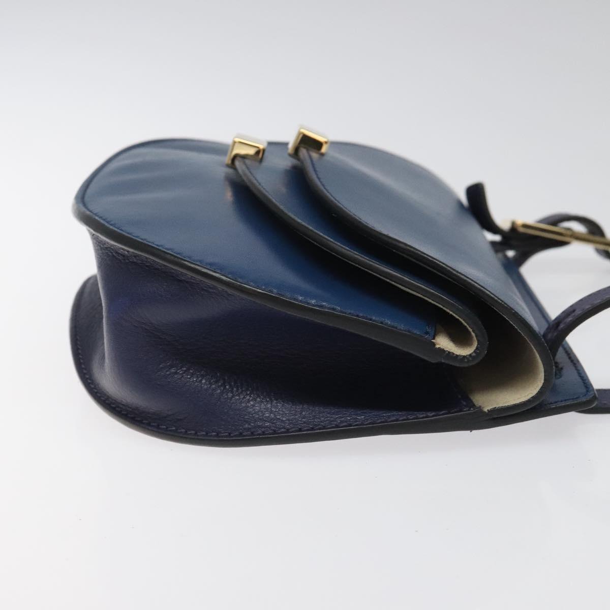 Chloé Chloe Georgia Shoulder Bag Leather Medium Blauw