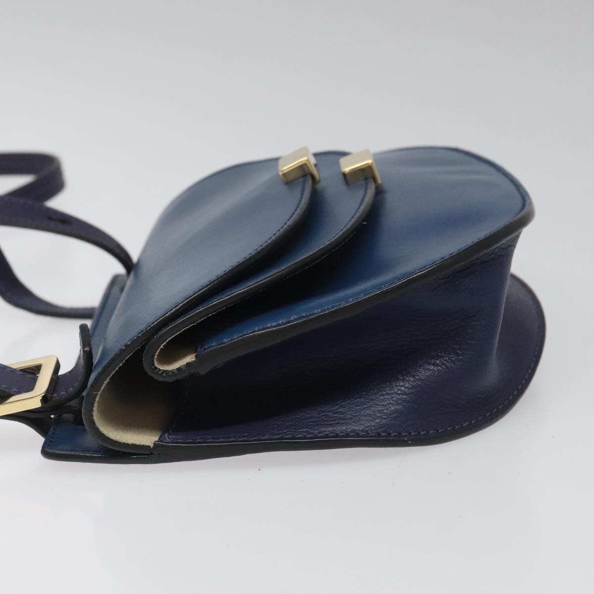Chloé Chloe Georgia Shoulder Bag Leather Medium Blauw