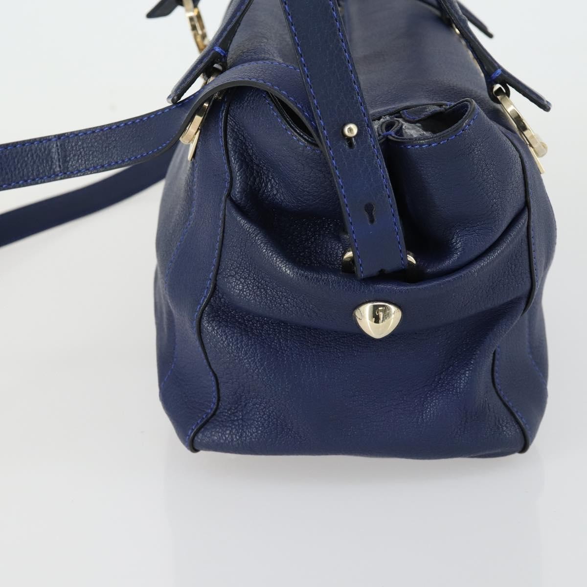 Chloé Chloe Bridget Convertible Satchel Leather Small Navy