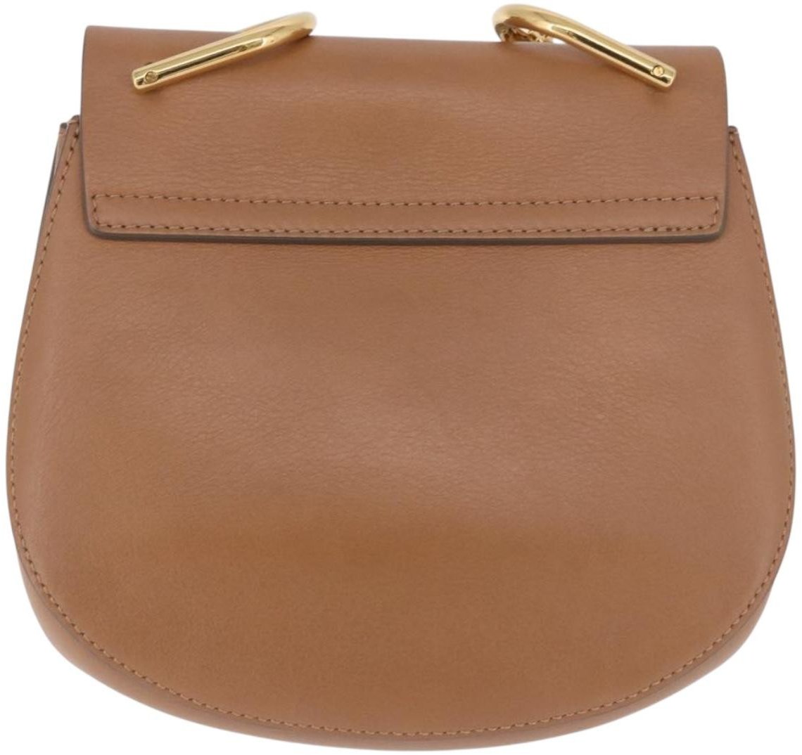 Chloé Chloe Drew Shoulder Bag Leather Mini Beige