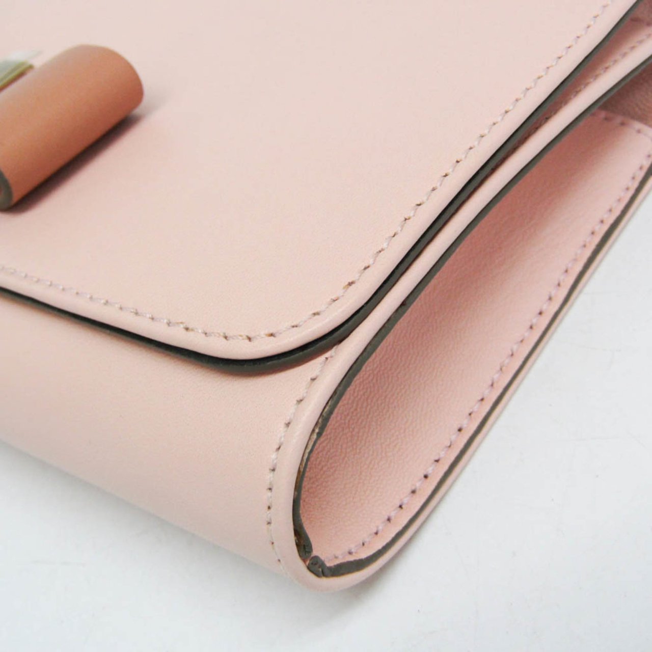 Chloé Chloe Bow Detail Wallet on Chain Leather Roze