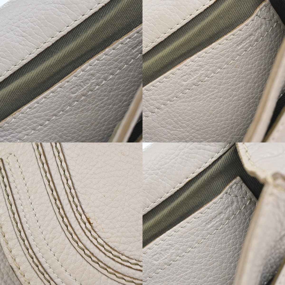 Chloé Chloe Marcie Crossbody Bag Leather Small Beige