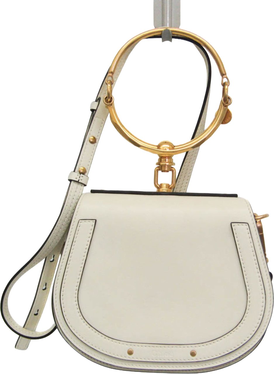 Chloé Chloe Nile Crossbody Bag Leather Small Beige