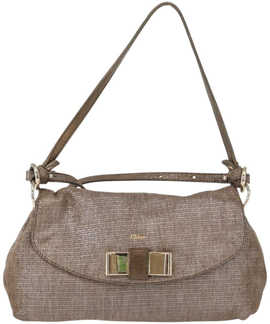 Chloé Chloe Lily Handbag Canvas Zilver