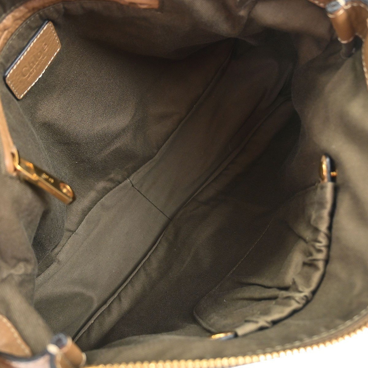 Chloé Chloe Marcie Satchel Leather Small Bruin