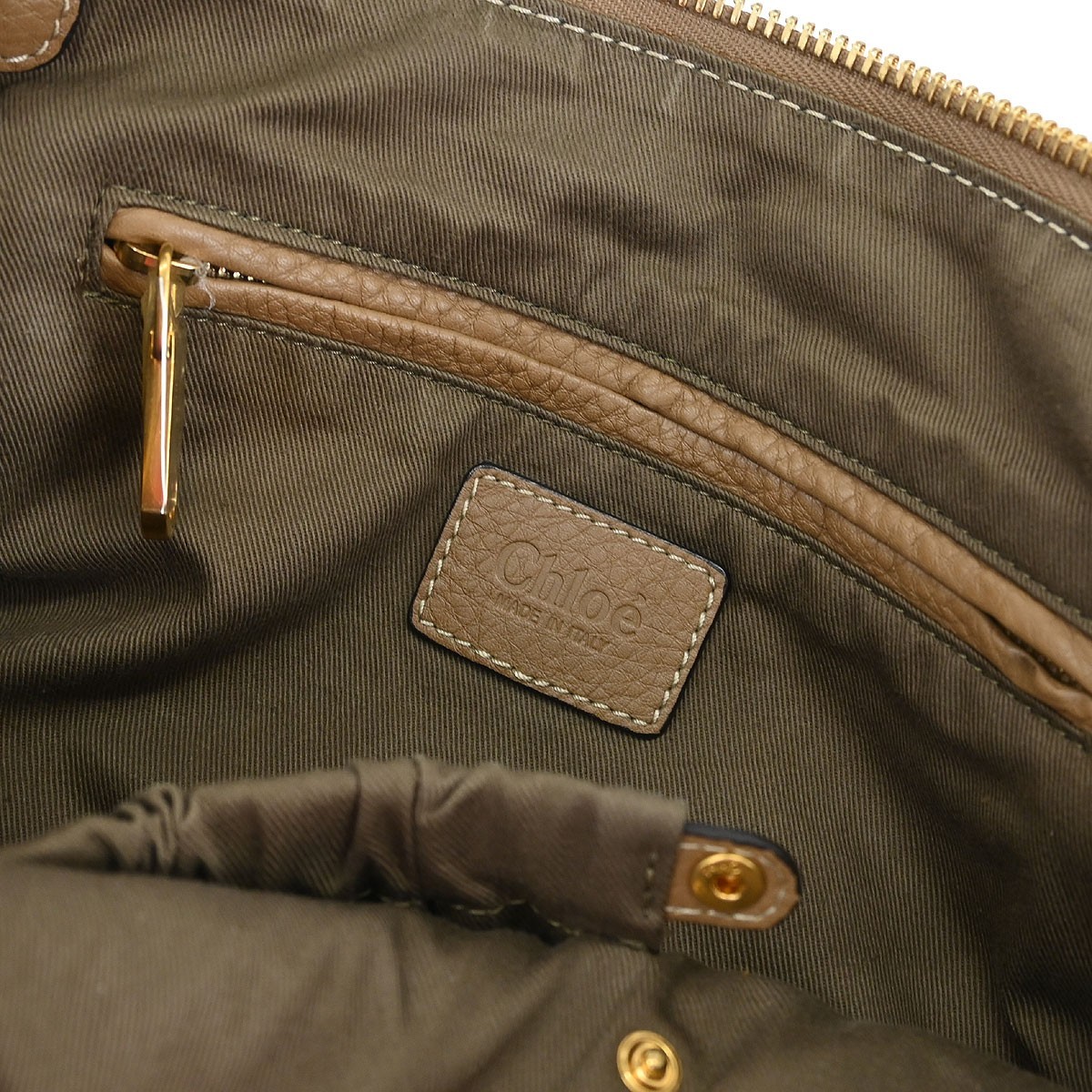 Chloé Chloe Marcie Satchel Leather Small Bruin