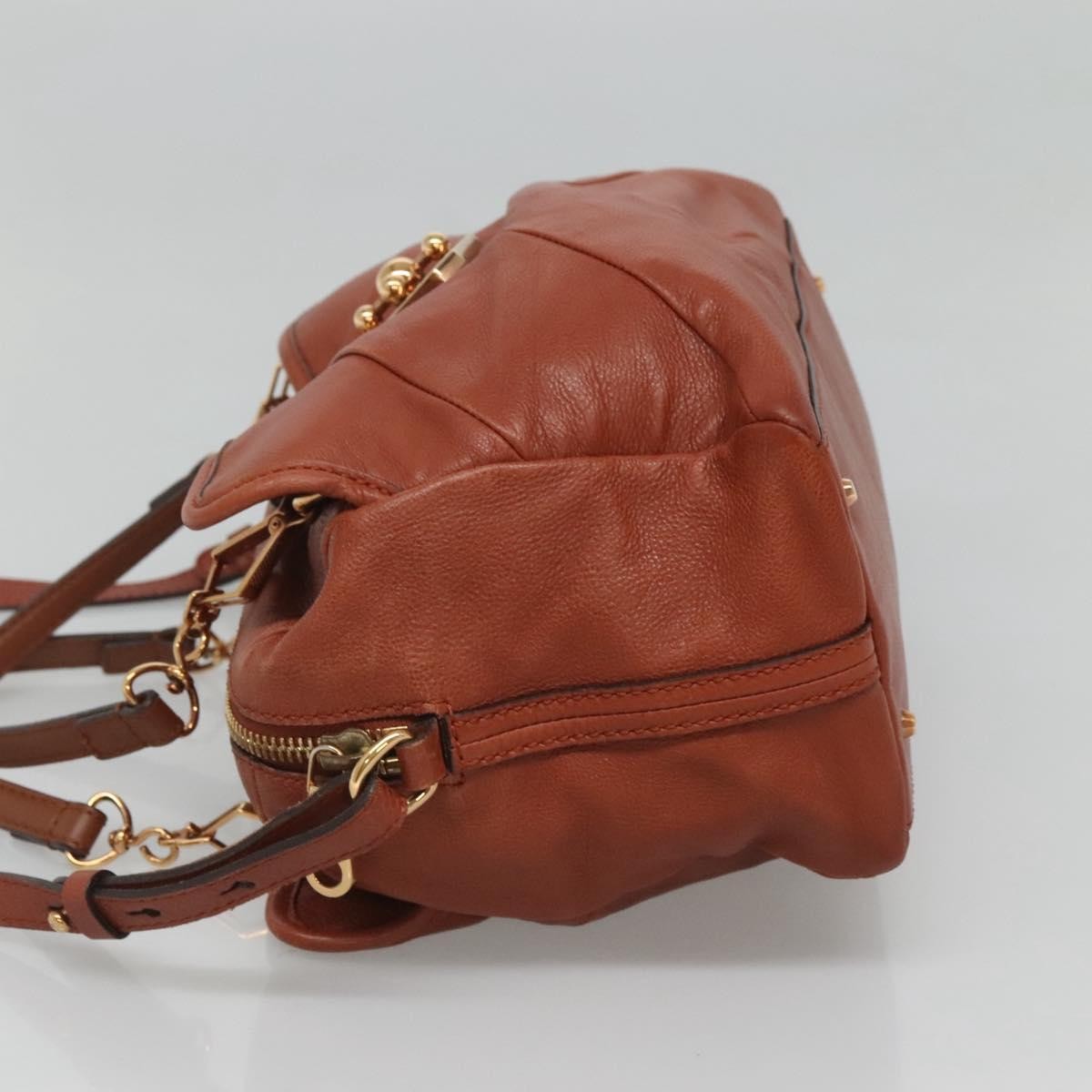 Chloé Chloe Elsie Satchel Leather Bruin