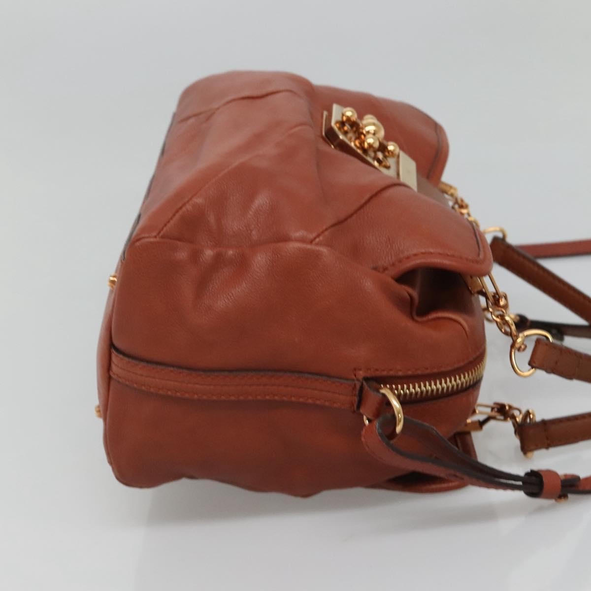 Chloé Chloe Elsie Satchel Leather Bruin