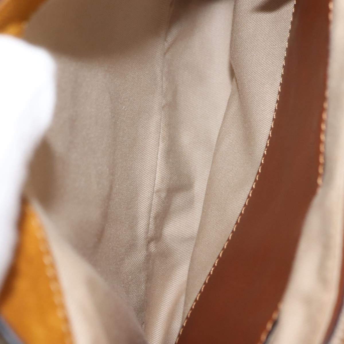 Chloé Chloe Lexa Crossbody Bag Suede Medium Goud