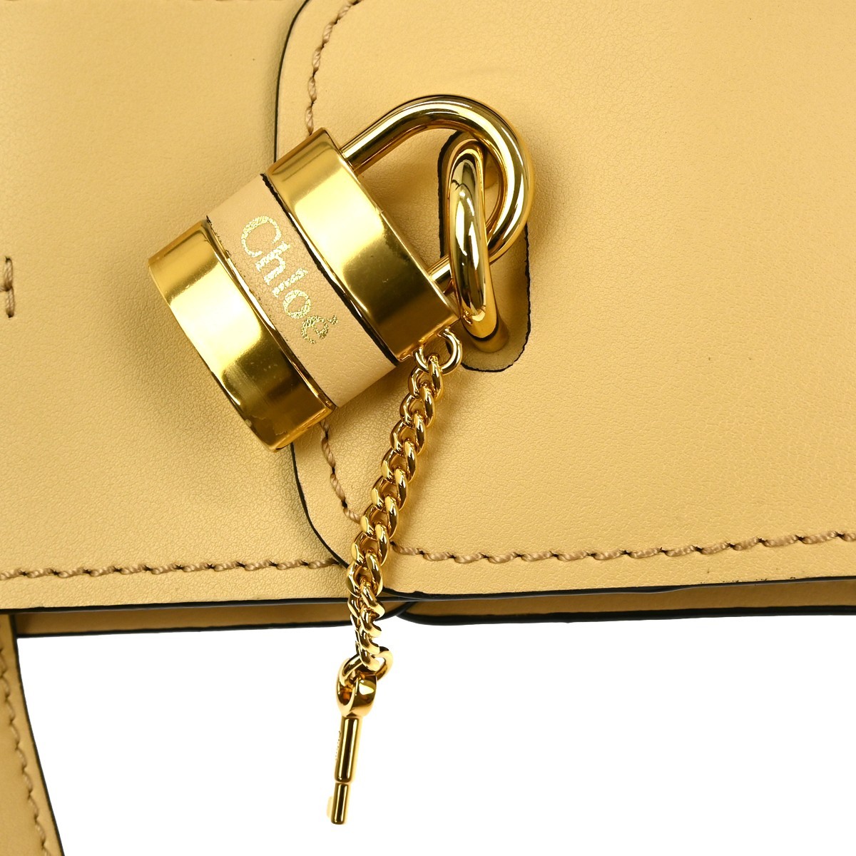 Chloé Chloe Aby Tote Leather Medium Beige