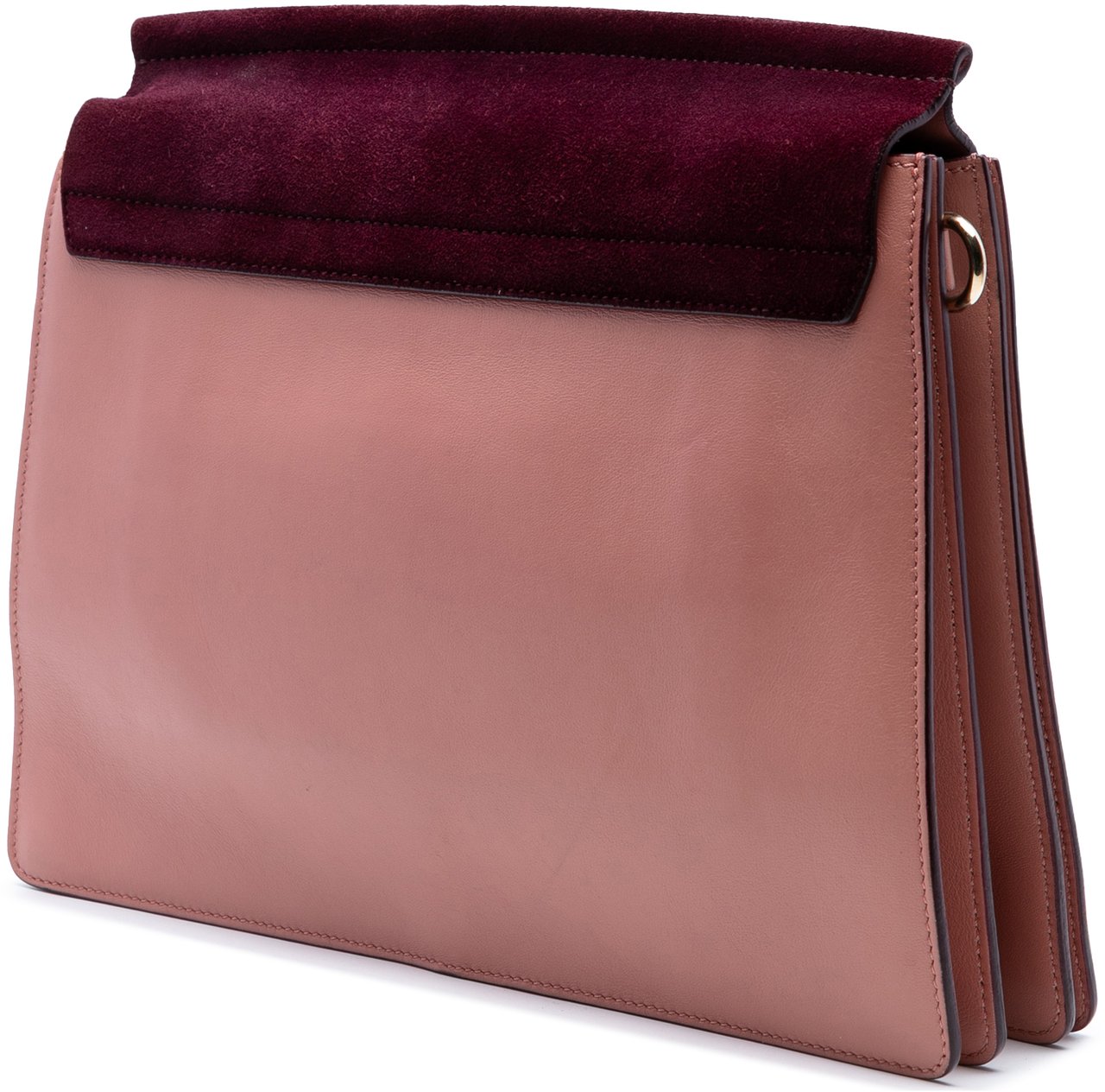Chloé Medium Calfskin and Suede Faye Crossbody Roze