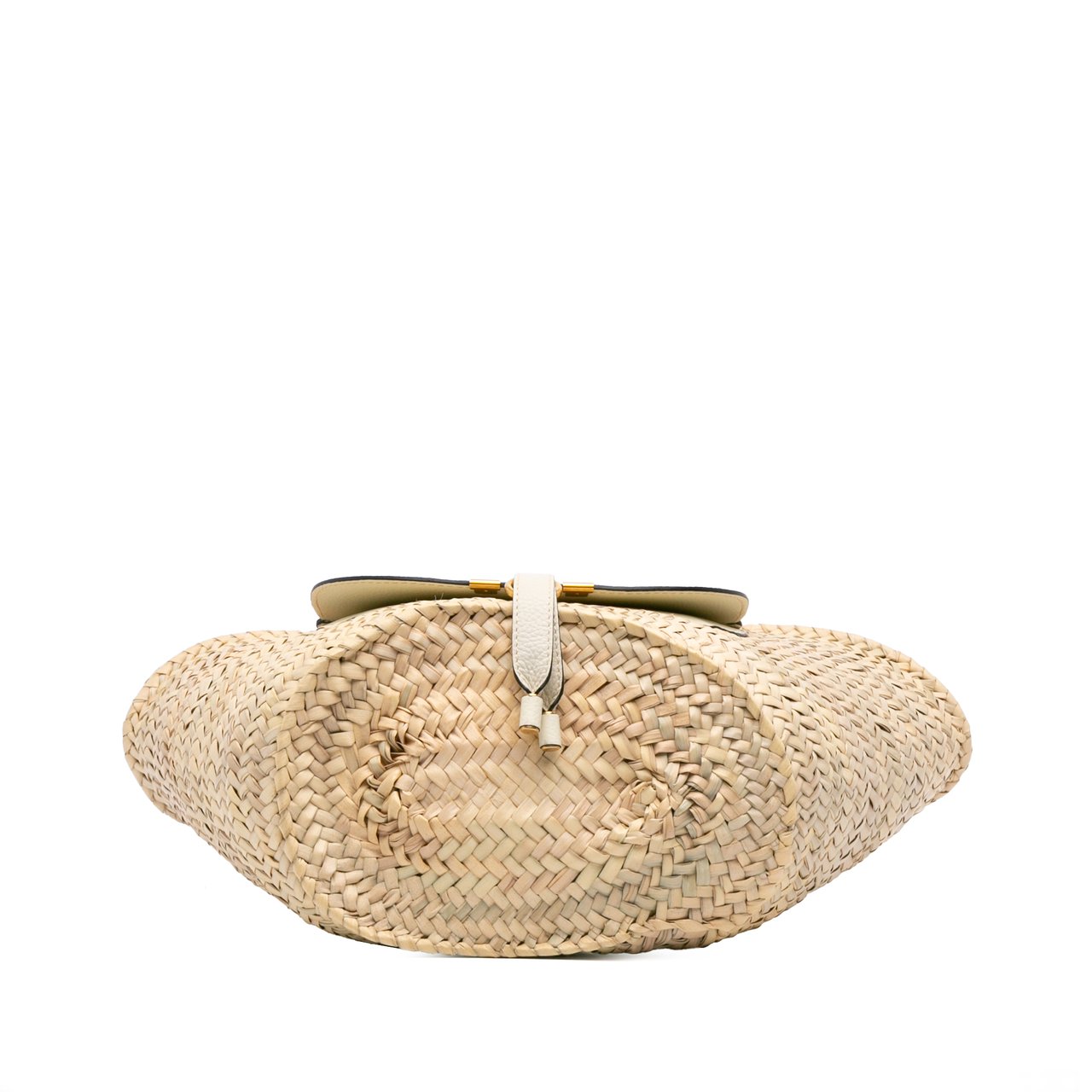Chloé Medium Raffia Marcie Basket Tote Bruin