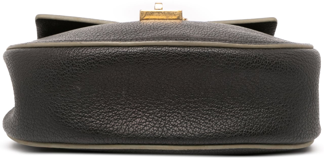 Chloé Mini Leather Drew Crossbody Zwart