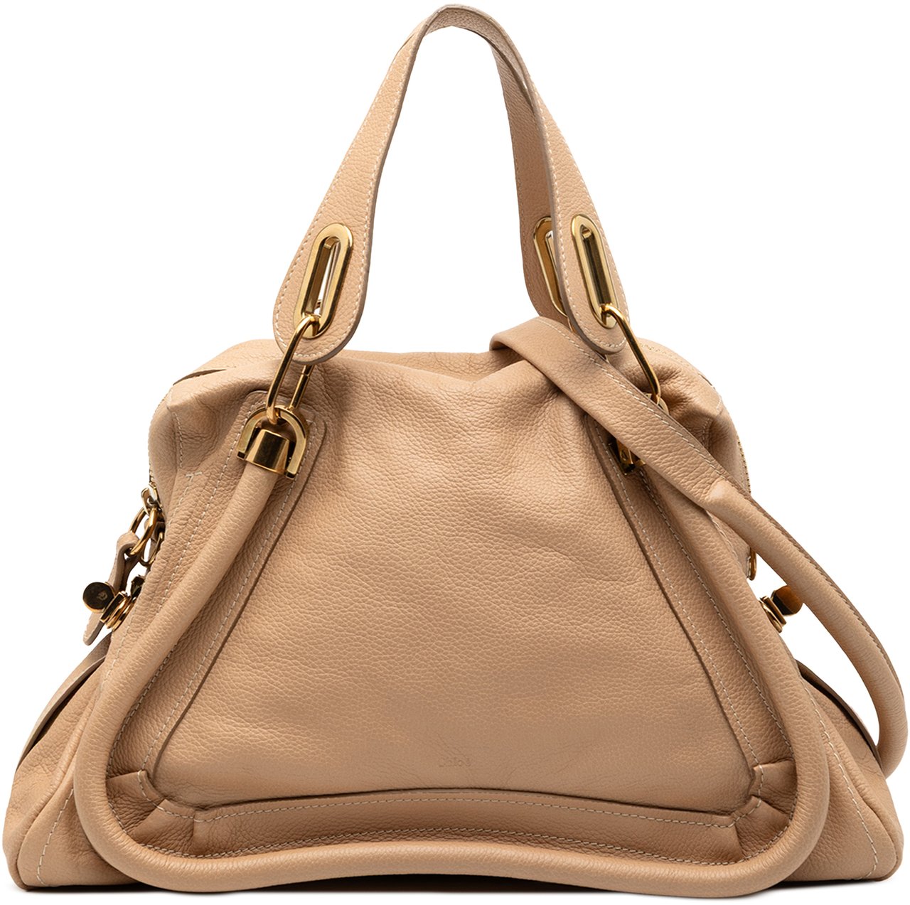 Chloé Medium Leather Paraty Satchel Bruin