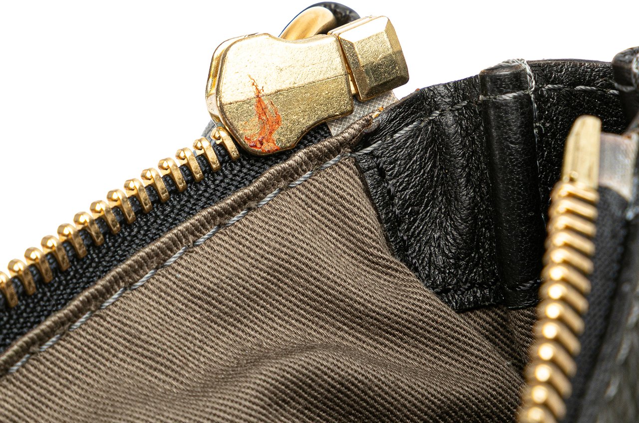 Chloé Medium Leather Marcie Satchel Zwart