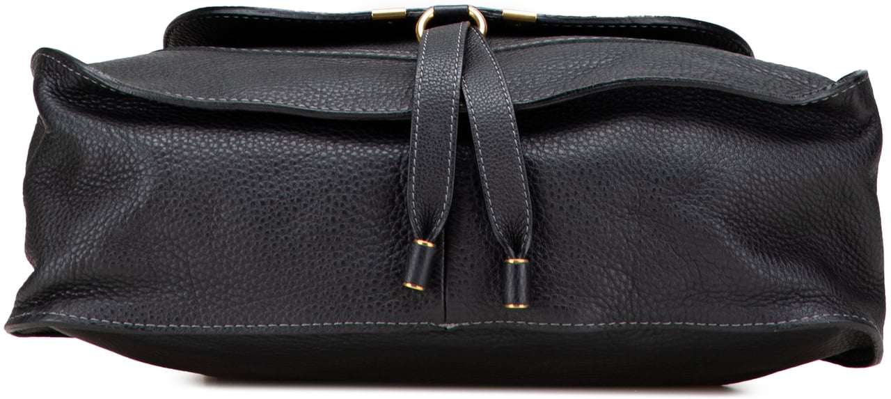 Chloé Medium Leather Marcie Satchel Zwart
