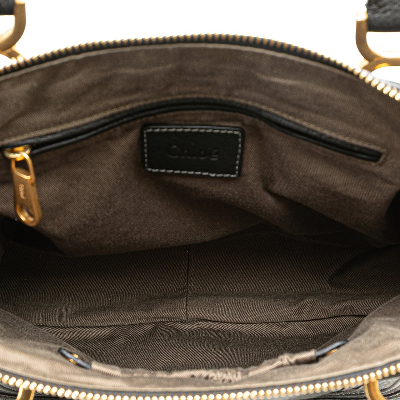 Chloé Medium Leather Marcie Satchel Zwart