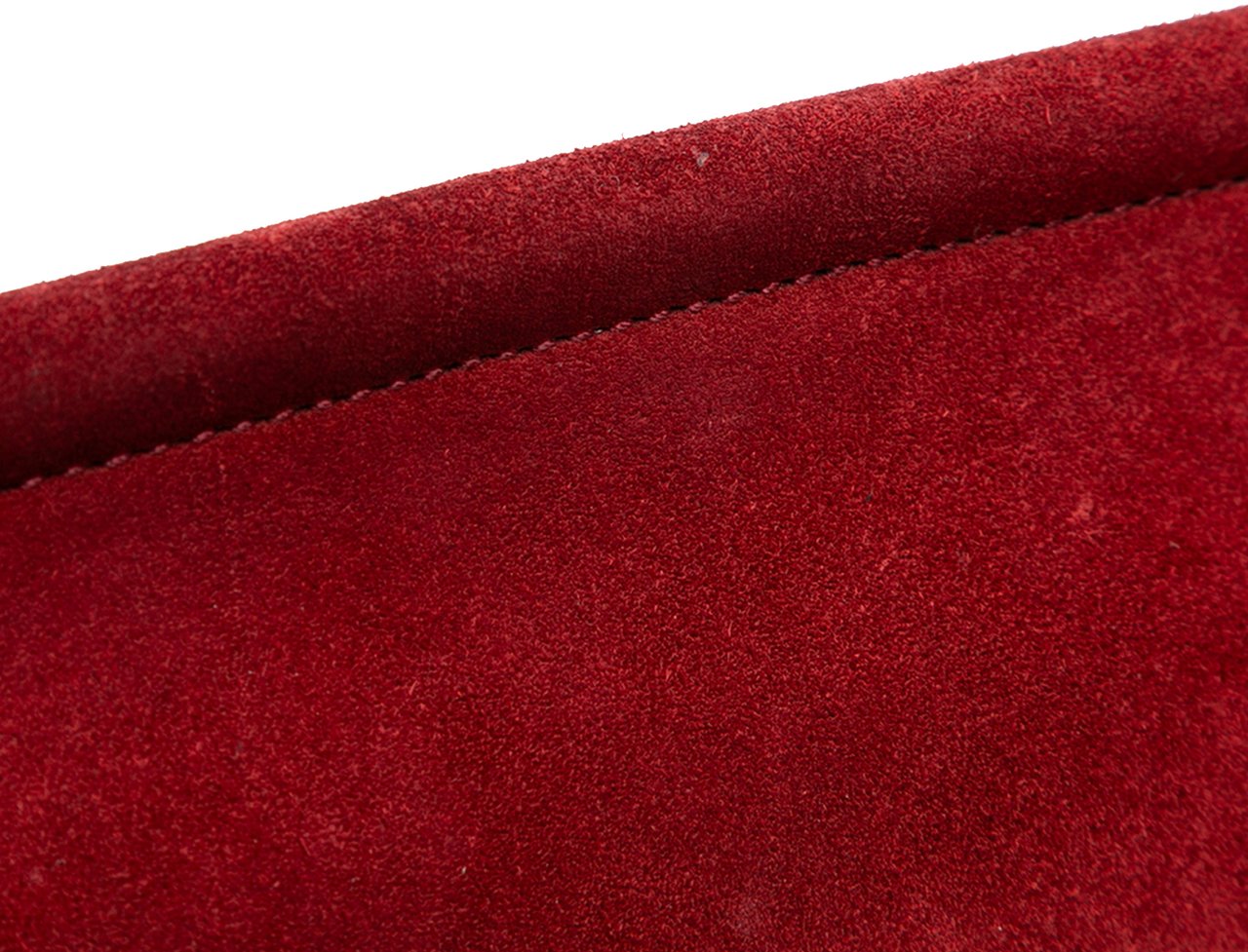 Chloé Medium Calfskin and Suede Faye Crossbody Rood