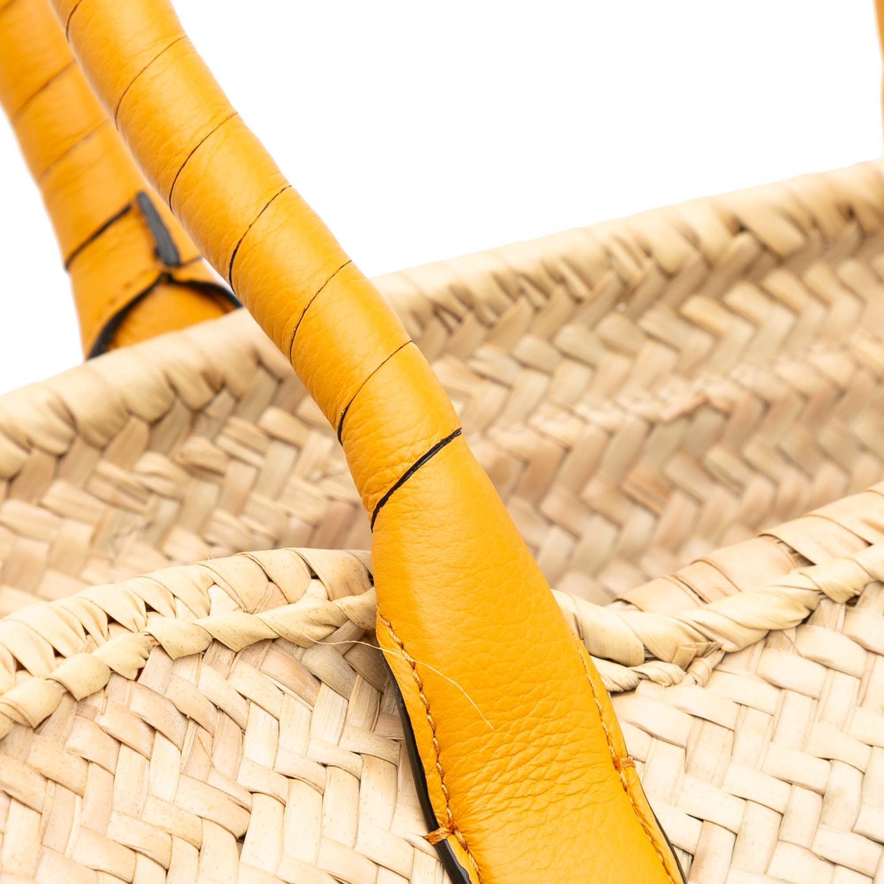 Chloé Medium Raffia Marcie Basket Tote Bruin