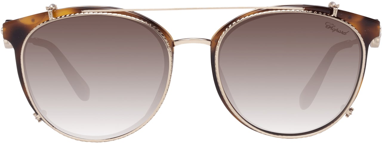 Chopard Chopard Brown Metal Glasses (Frames) Bruin
