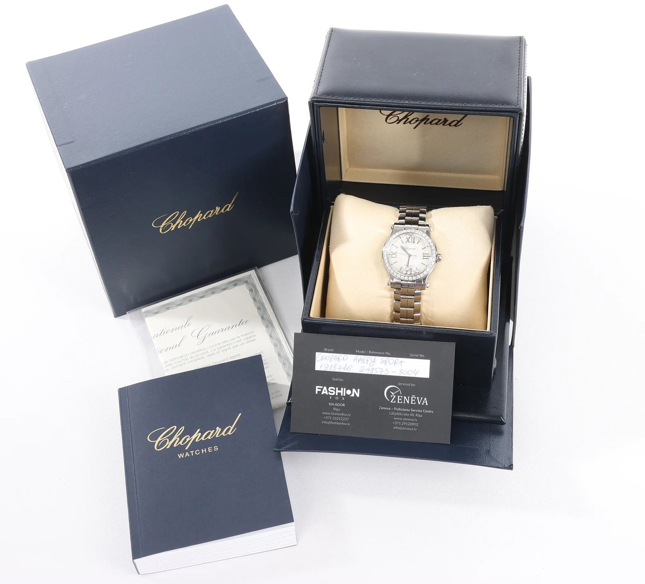 Chopard Chopard Happy Sport 278573-3004 1913716 SS AT Watch with White Dial Divers