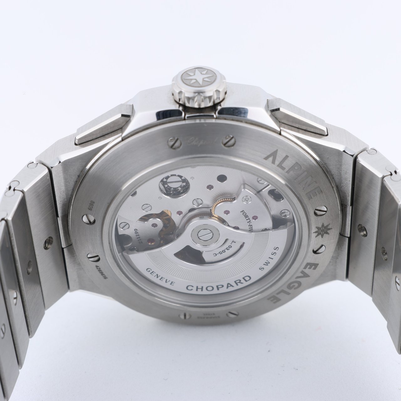 Chopard Alpine Eagle XL Chrono 298609-3001 SS AT Blue-Face Watch Blauw