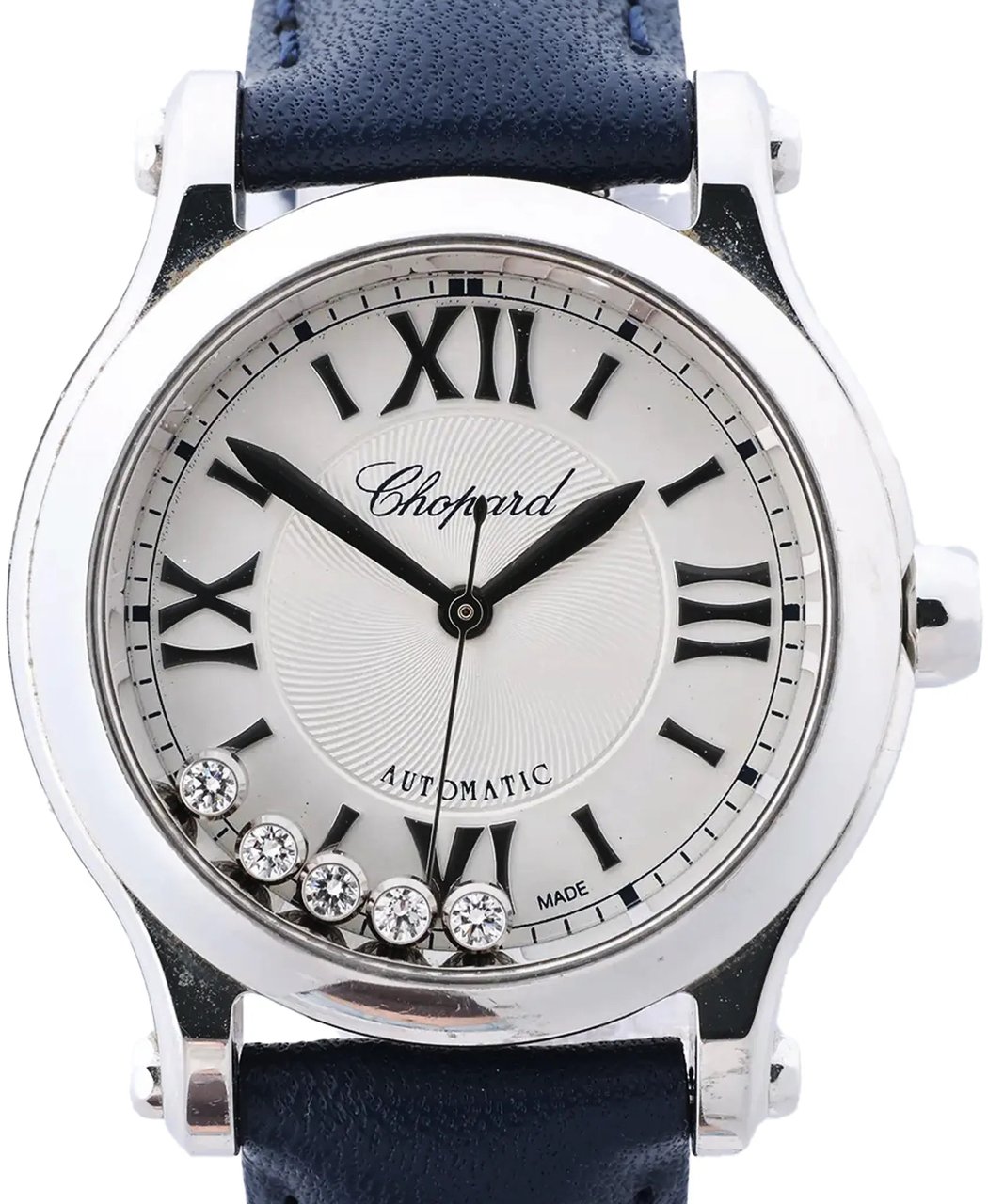 Chopard Happy Sport 278573-3001 1929925 SS AT Watch with Silver Dial Zilver