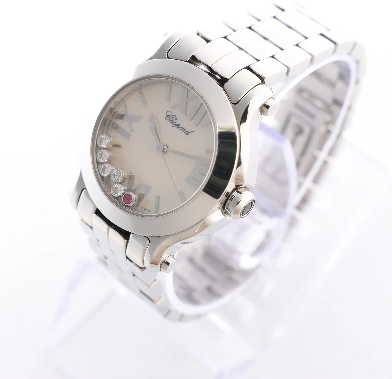 Chopard Happy Sport 278509-3006 1443303 SS QZ Shell-Face Watch Divers