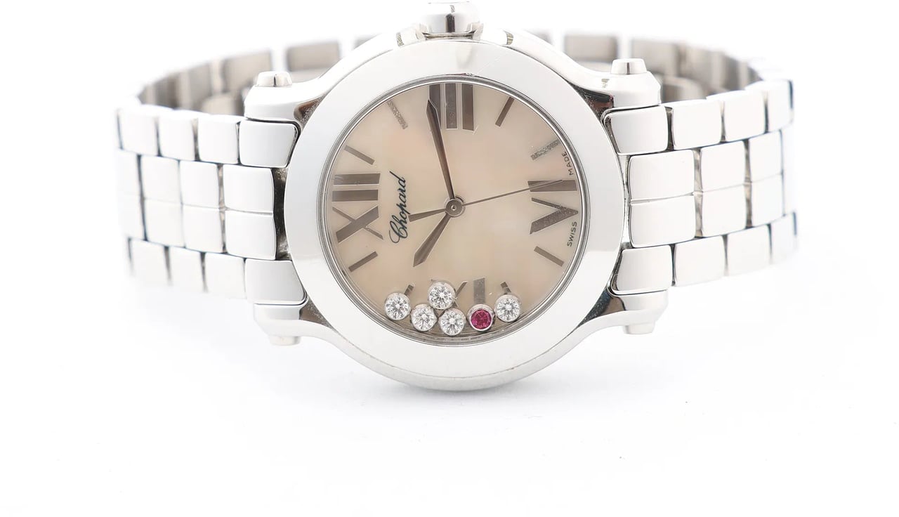 Chopard Happy Sport 278509-3006 1443303 SS QZ Shell-Face Watch Divers