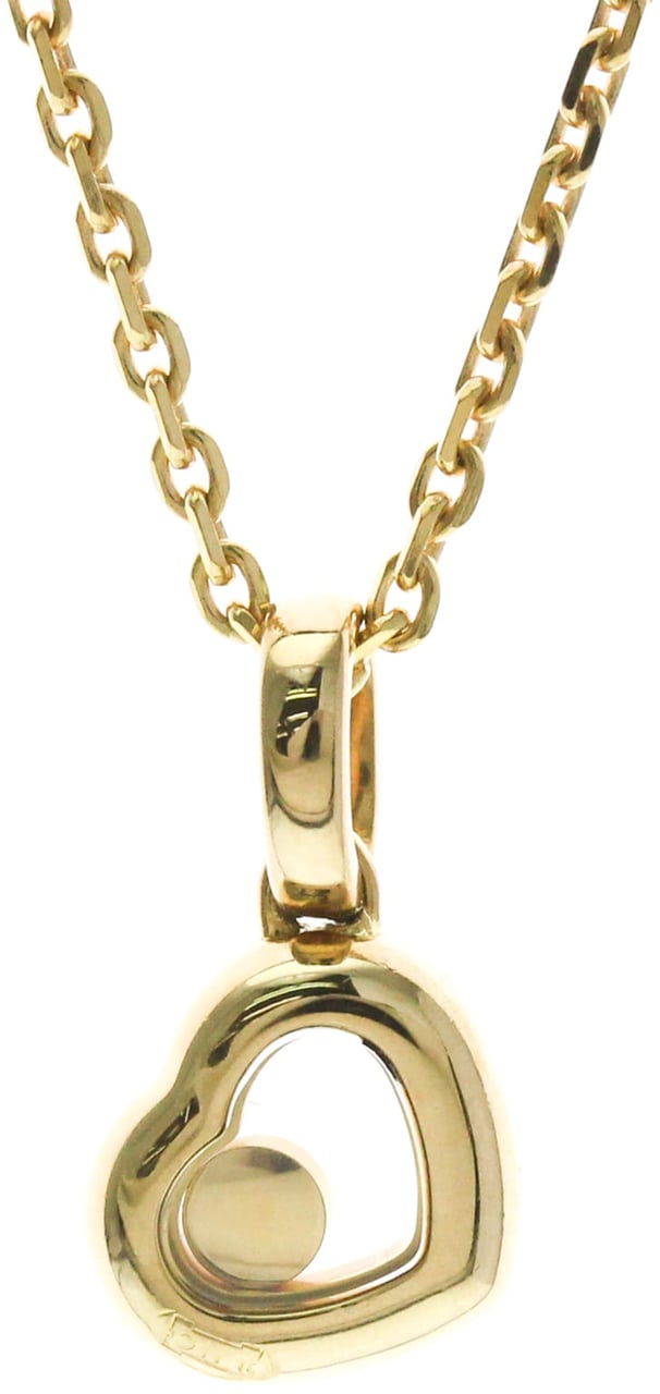 Chopard Happy Diamonds Heart Pendant 18K Yellow Gold with Diamonds and 1 Floating Diamond Goud