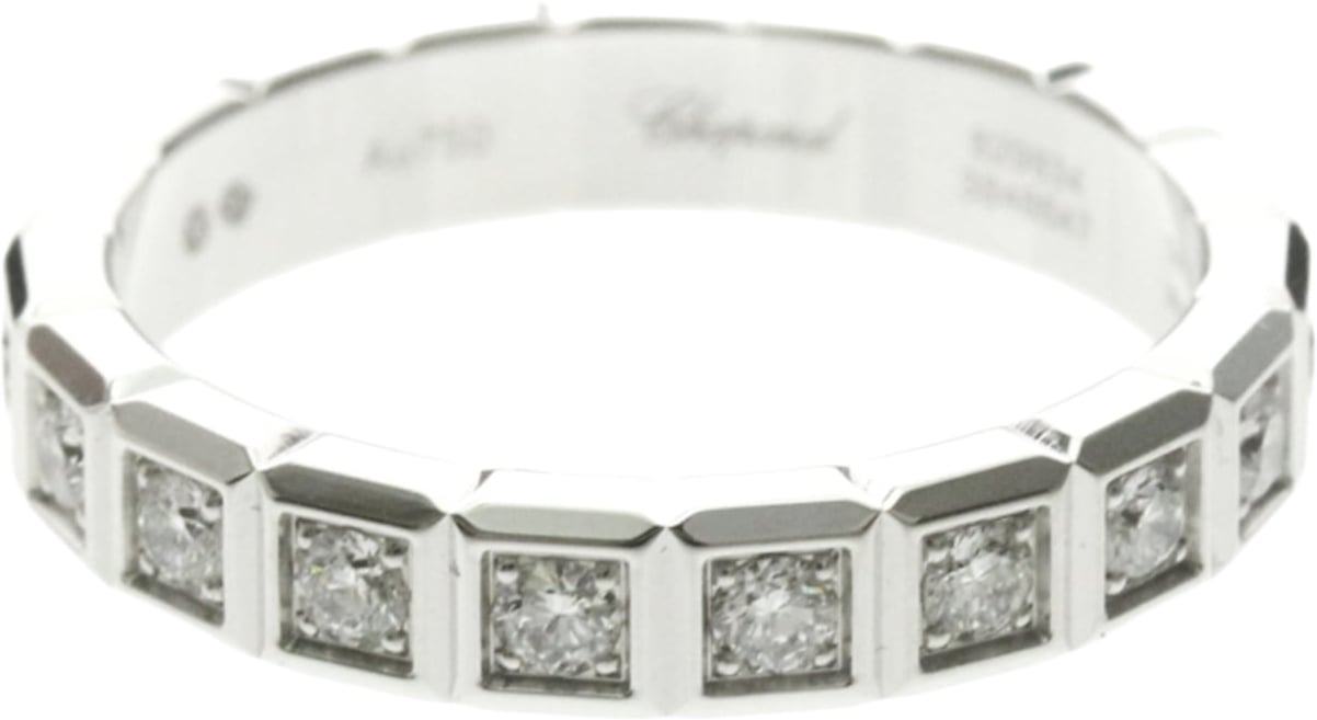 Chopard Ice Cube Pure Pendant Necklace 18K White Gold and Diamonds Zilver