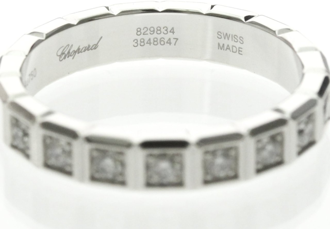 Chopard Ice Cube Pure Pendant Necklace 18K White Gold and Diamonds Zilver