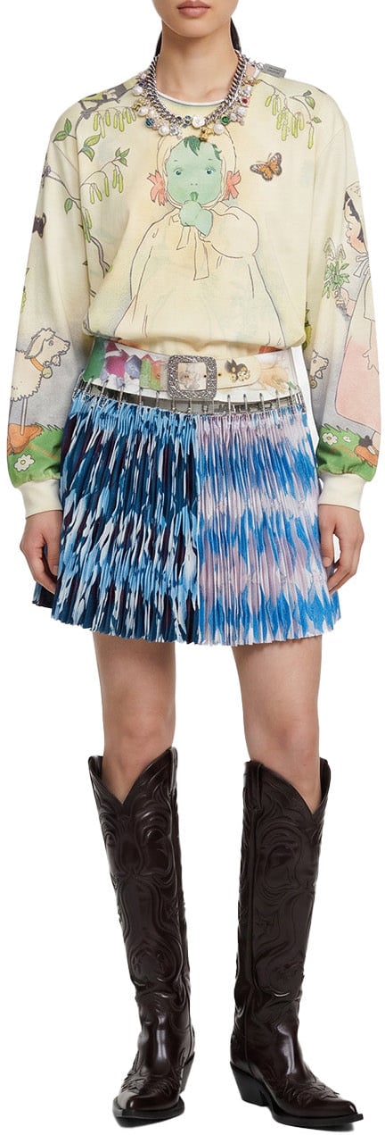 Chopova Lowena WOODLAND BABY OVERSIZED JERSEY MULTI Divers