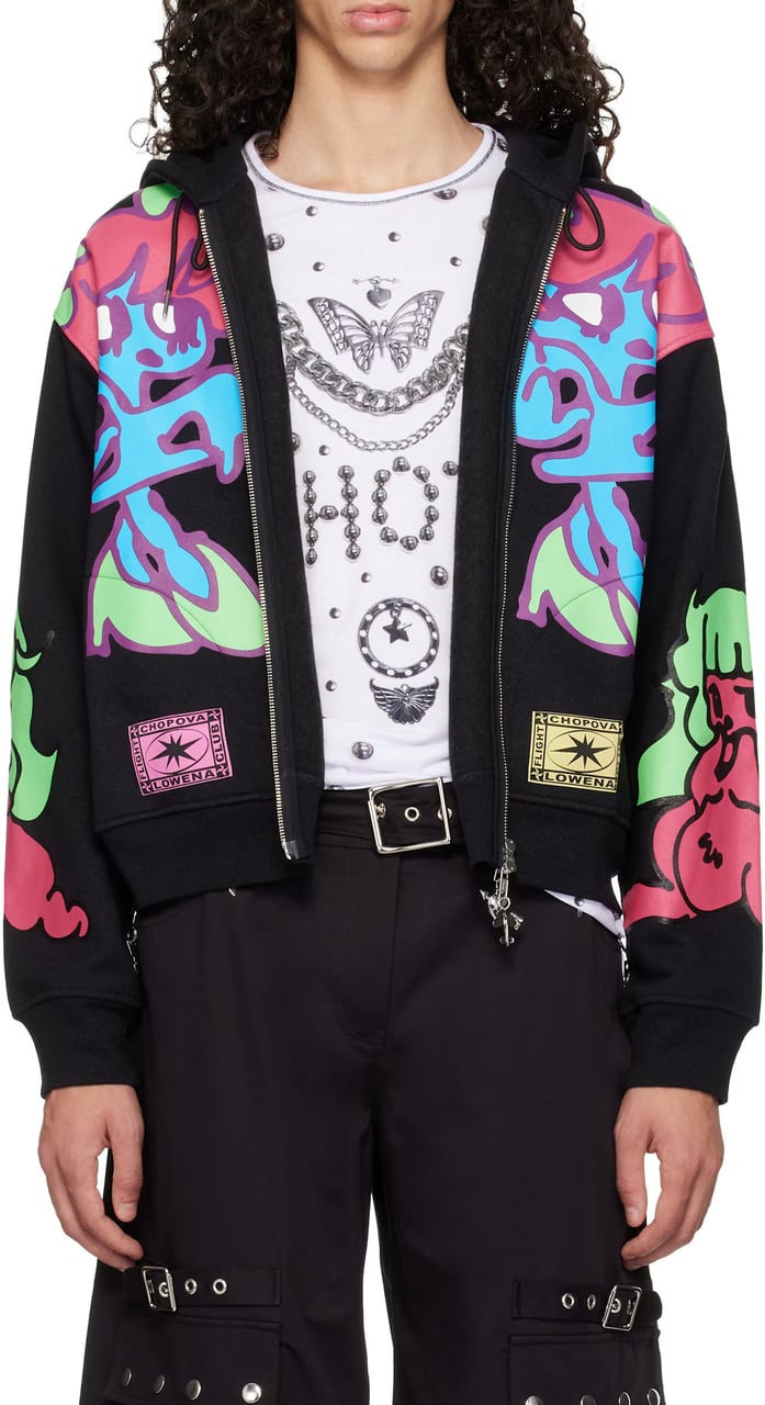 Chopova Lowena CRY BABY ZIP HOODIE MULTI Divers