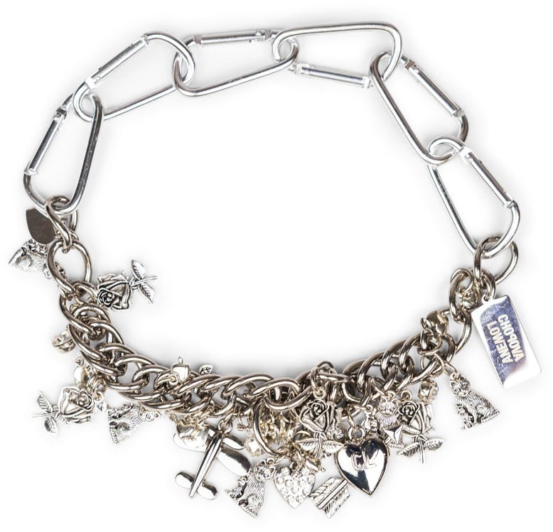 Chopova Lowena METAL CREW CARABINER NECKLACE SILVER Zilver