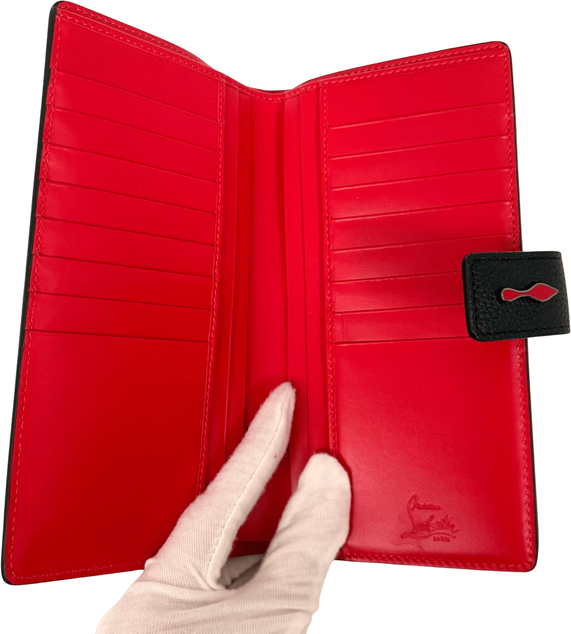 Christian Louboutin Christian Louboutin Paloma Geldbörse Schwarz / neuwertig Zwart