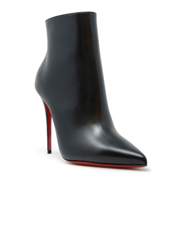 Christian Louboutin CHRISTIAN LOUBOUTIN 1140505 BK01 BLACK LEATHER SO KATE BOOTY 100 ANKLE BOOTS Zwart