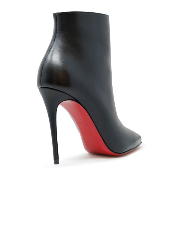 Christian Louboutin CHRISTIAN LOUBOUTIN 1140505 BK01 BLACK LEATHER SO KATE BOOTY 100 ANKLE BOOTS Zwart