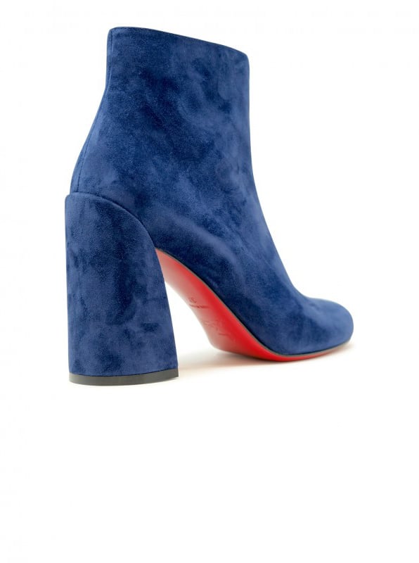 Christian Louboutin CHRISTIAN LOUBOUTIN 1200239 4320 BLUE SUEDE TURELA 85 ANKLE BOOTS Blauw