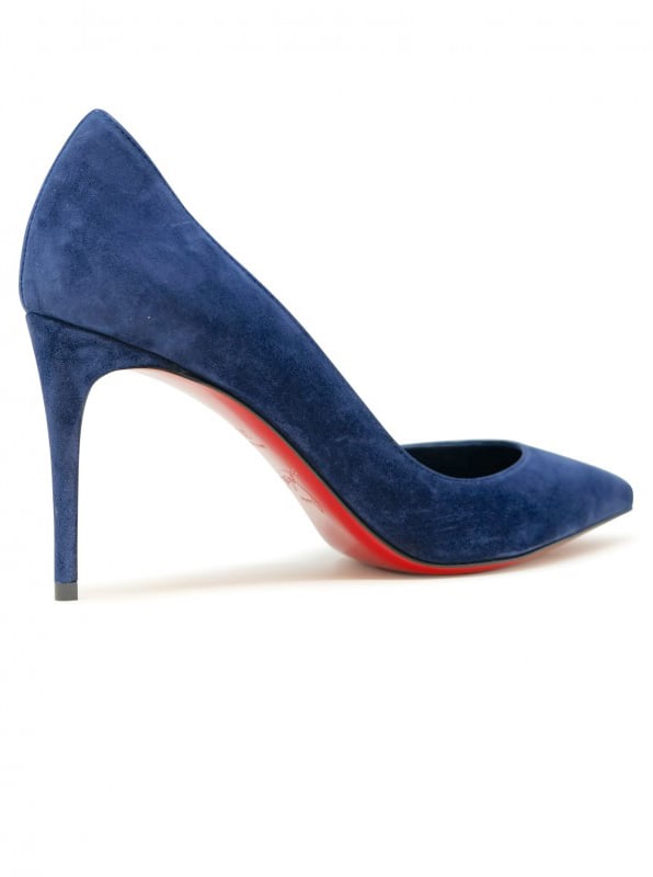 Christian Louboutin CHRISTIAN LOUBOUTIN 1210045 V198 BLUE SUEDE IRIZA 85 PUMPS Blauw