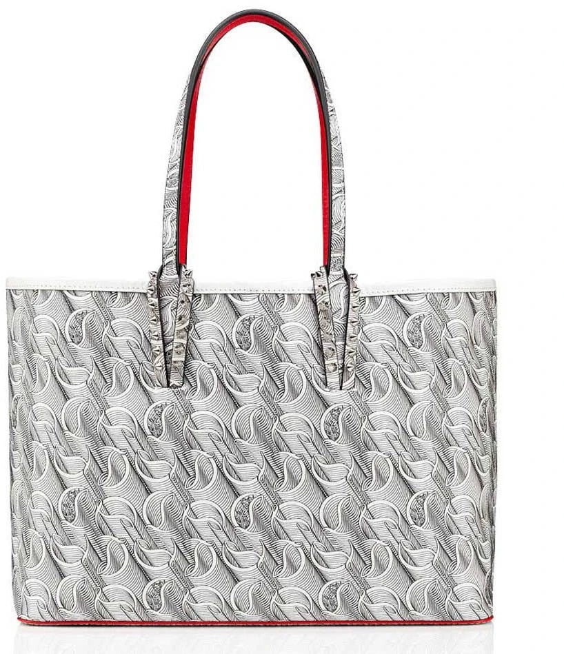 Christian Louboutin Louboutin Handbags White Woman Dierenprint