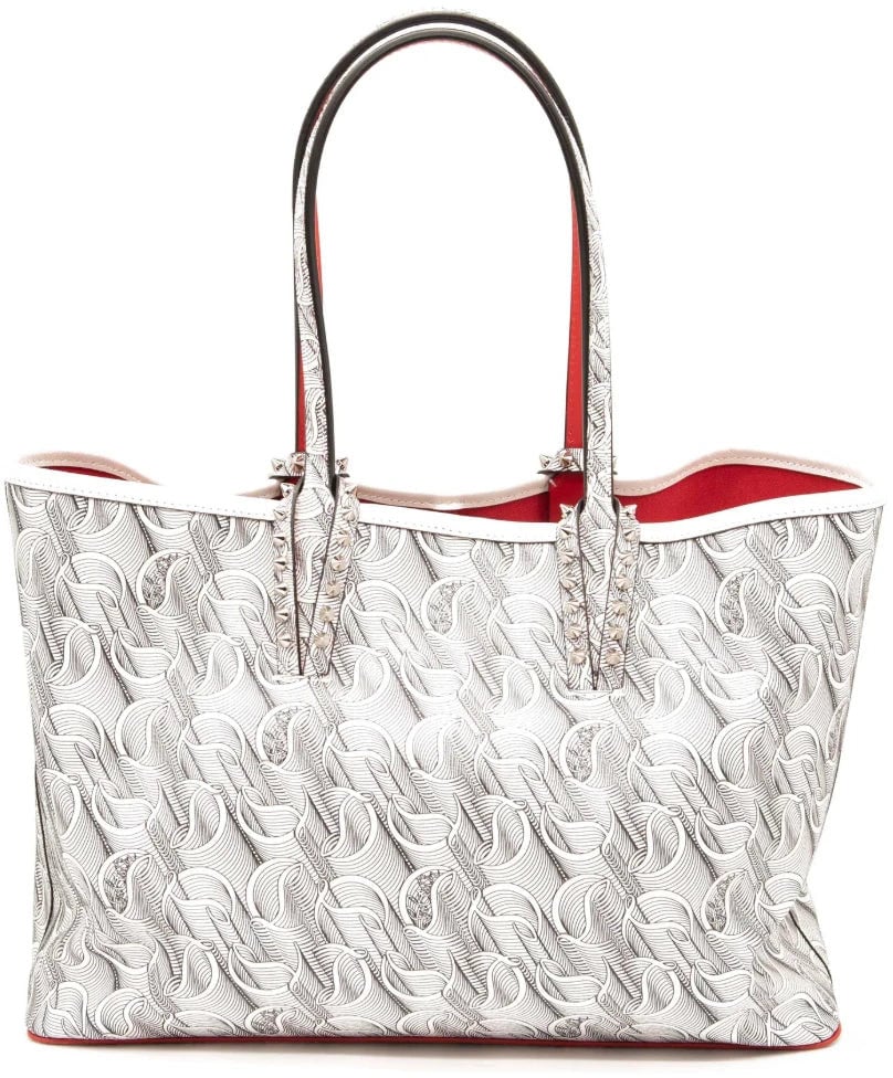 Christian Louboutin Louboutin Handbags White Woman Dierenprint