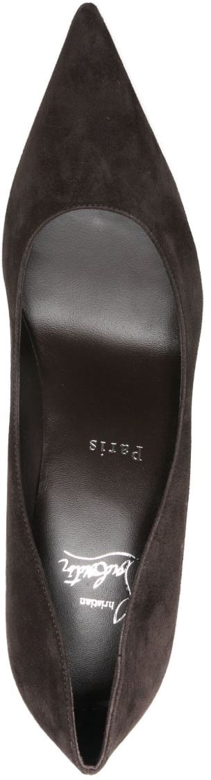 Christian Louboutin With Heel Marrone Scuro Bruin