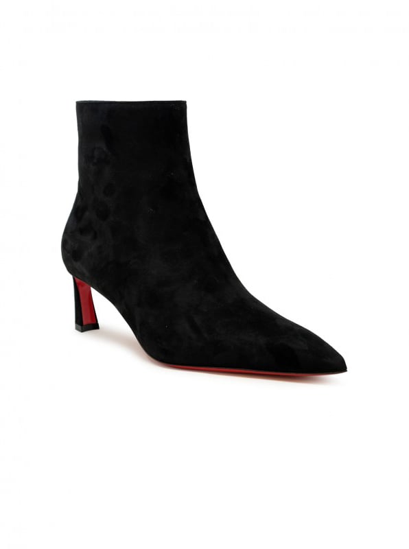 Christian Louboutin CHRISTIAN LOUBOUTIN 1250284 BK01 BLACK VEAU VELOURS CONDORA BOOTY 55 BOOTS Zwart