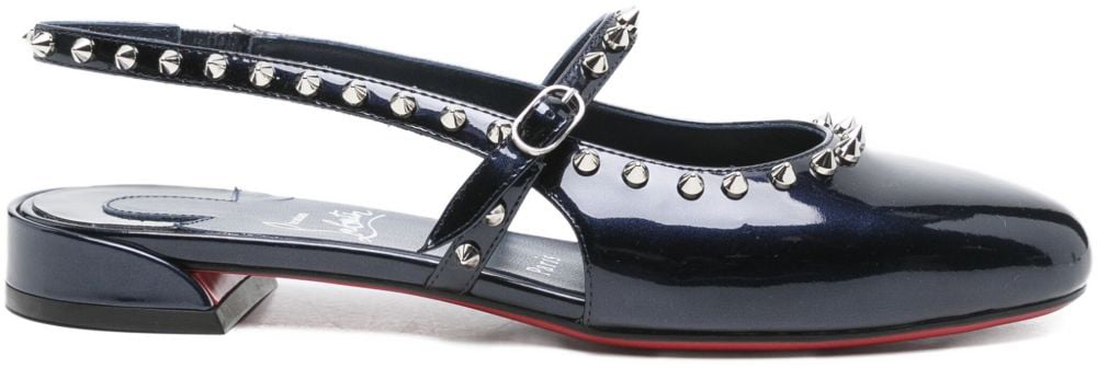 Christian Louboutin Flat Shoes Blue Blauw