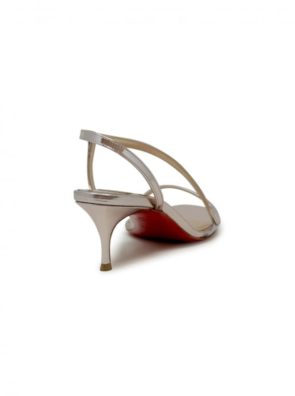 Christian Louboutin CHRISTIAN LOUBOUTIN 1250714 9002 VINTAGE ROSE PVC LEATHER ROSALIE 55 SANDALS Roze