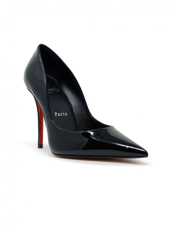Christian Louboutin CHRISTIAN LOUBOUTIN 1250939 B439 BLACK PATENT MISS Z 100 PUMPS Zwart