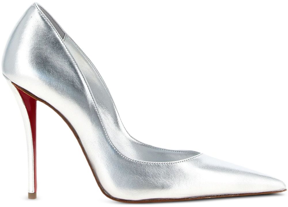 Christian Louboutin With Heel Silver Zilver