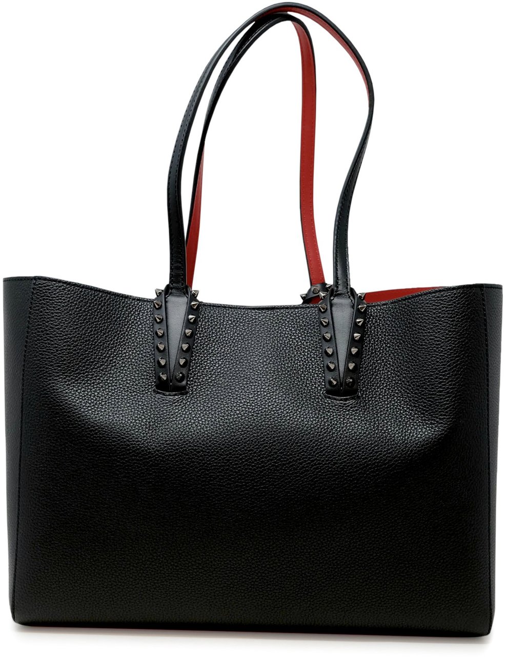 Christian Louboutin CHRISTIAN LOUBOUTIN 1255045 B078 BLACK CALF LEATHER CABATA SOFT SMALL BAG Zwart